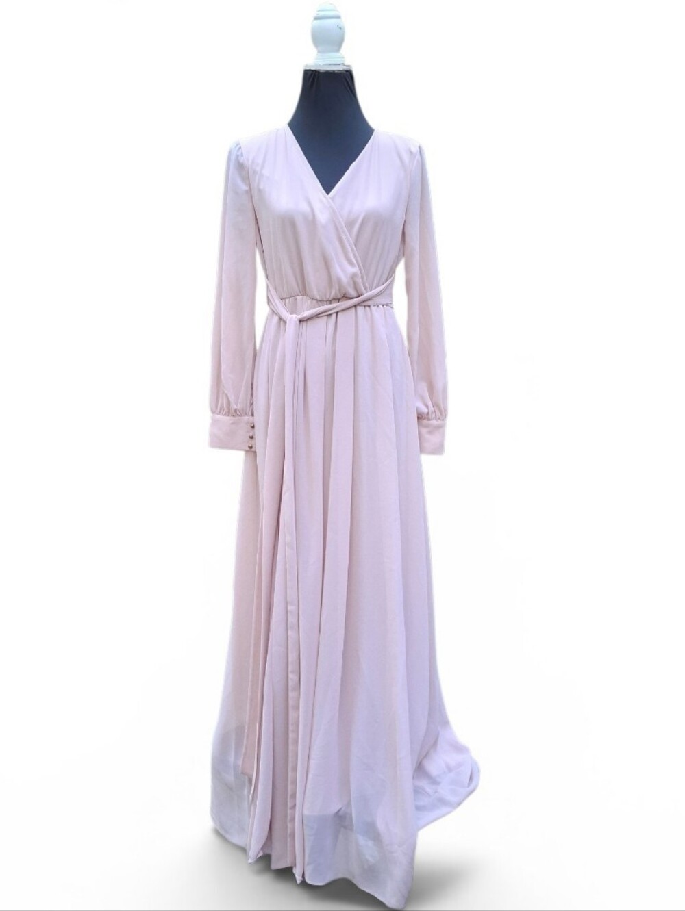 The Baltic Born Lydia Maxi Dress Blush Dusty Rose Size Medium